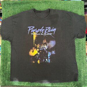 Vintage Y2K Prince Revolution Purple Rain T-Shirt Black Rock Band 80s Retro 3XL